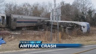 Amtrak Train Crash 55 Injured in North Carolina Collision [upl. by Yanarp]