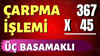 3 BASAMAKLI SAYILARDA ÇARPMA İŞLEMİ NASIL YAPILIR [upl. by Risley]