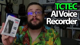 Unboxing the TCTEC AI Voice Recorder – ChatGPT Empowered for Smart Transcription [upl. by Prent]