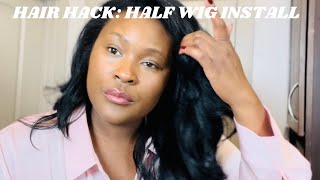 Sensational Half Wig Instant Weave IWD 003  Ultimate Hair Hack [upl. by Pressey]