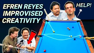 EFREN REYES played with an IMPROVISED CUE in a FINAL MATCH [upl. by Luisa299]