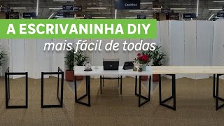 Escrivaninha DIY para Home Office muito fácil [upl. by Burch228]