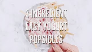 3Ingredient Easy Yogurt Popsicles [upl. by Dorisa]