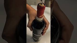 Chianti Wine Opening wine chianti bottle wineopener yt critic [upl. by Ynatirb]