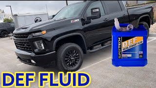 2022 Silverado 3500hd Duramax DEF Fluid [upl. by Alleiram30]