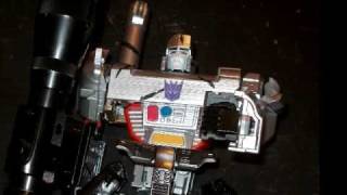 Transformers Stop Motion Animation Megatron Reformats Into Galvatron [upl. by Ronen]