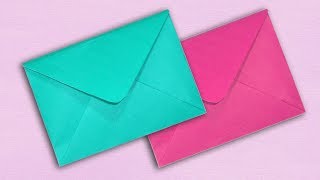 Paper Envelope Making Without Glue or Tape  DIY Easy Origami Envelope [upl. by Soule]