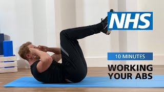 Working your abs  10 minutes  NHS [upl. by Enilrem84]