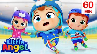 Ice Skate Song Family Edition  More Baby John Songs LittleAngel Nursery Rhymes for Kids [upl. by Fridlund]