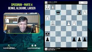 Speedrun Parte 4 de 1500 a 1600 com Larsen Alekhine e Gambito Benko [upl. by Ayiotal531]