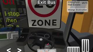 W11 bus route Walthamstow Central to Chingford hall estate [upl. by Refiffej]