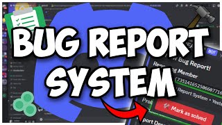 NEW  BUG REPORT system for your Discord Bot  Discordjs V14 [upl. by Gregorius]