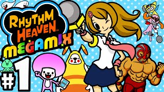 Rhythm Heaven Megamix 3DS Gameplay Walkthrough PART 1 New Best Collection Nintendo HD English [upl. by Hamitaf]