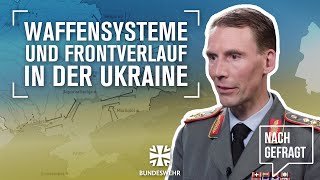 Nachgefragt Panzergeneral Freuding – Waffensysteme und Frontverlauf in der Ukraine  Bundeswehr [upl. by Chevy]