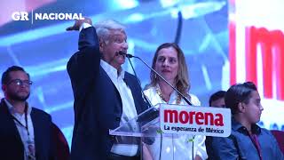 Discurso completo de AMLO tras ganar la elección Zócalo  2 de julio de 2018 [upl. by Oettam946]