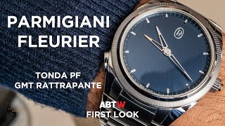 Parmigiani Fleurier Tonda PF GMT Rattrapante First Look at Watches amp Wonders 2022  aBlogtoWatch [upl. by Nagek]