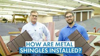 How are Metal Shingles Installed Process Materials Courses [upl. by Nomannic]