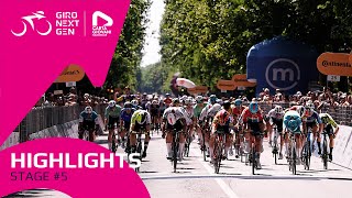 Giro Next Gen 2024  Stage 5 Highlights [upl. by Ahsauqal932]