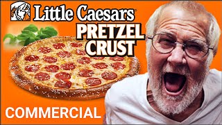 Angry Grandpa quotLittle Caesars Pretzel Crust Pizzaquot  Commercial  Little Caesars [upl. by Ahslek]