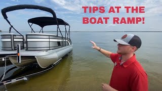 How to Properly Launch your PontoonTritoon at the Boat Ramp [upl. by Eelra]