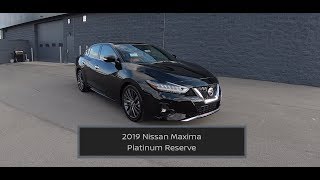 2019 Nissan Maxima Platinum ReserveIn Depth ReviewTest Drive [upl. by Parrie]