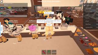 My promotion to EA at Venti Cafe  ROBLOX [upl. by Silvia]