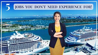 5 Cruise ship jobs you can do if you dont have experience [upl. by Fullerton565]