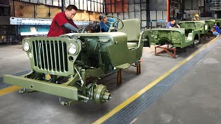 Inside Filipino Giant Factory Building WW2 Willys Jeep Parts  Production Line [upl. by Gracia901]