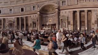 360 video Inside Pantheon Rome Italy [upl. by Ennaitsirhc298]