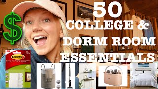 50 COLLEGE  DORM ROOM ESSENTIALS  20212022 [upl. by Amein]