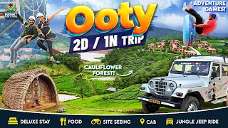 OOTYகாட்டுக்குள் JEEP RIDE  என்னது CALIFLOWER FOREST  ooty tourist places  OOTY FAMILY PACKAGE [upl. by Jacobs]