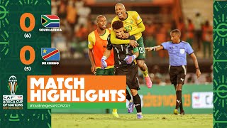 HIGHLIGHTS  South Africa 🆚 DR Congo  TotalEnergiesAFCON2023  3rd Place [upl. by Purdy511]