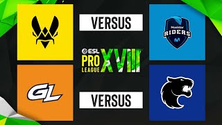 ESL PRO LEAGUE  S18  Grupa A  Team Vitality vs Movistar Riders  GamerLegion vs FURIA [upl. by Nickey]