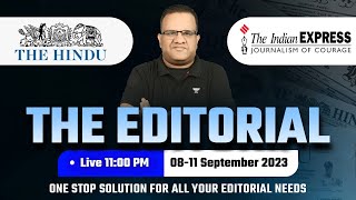 The Editorial 0811 Sep 2023  The Indian Express amp The Hindu  Insights amp Analysis  Ashirwad Sir [upl. by Griswold310]