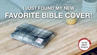 My Favorite Bible Cover – Custom Harris Tweed from Sarah Jayne Designs [upl. by Konikow]