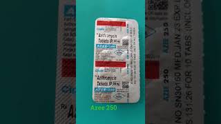 Azee 250 Tablet Uses in Hindi  Azithromycin Tablets IP 250 mg [upl. by Rimisac]