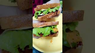 Healthy recipe Apne last kab banaya tha sandwich recipe foodtrendingcooking minivlog shorts [upl. by Zaneta]