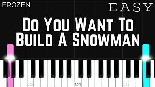 Frozen  Do You Want To Build A Snowman  EASY Piano Tutorial [upl. by Hattie1]