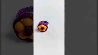 Macrame Ring 💍youtubeshorts craftygifts gift wastereuseideas shortsfeed macrametutorial [upl. by Glenden]