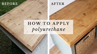 How to Apply Polyurethane to Wood  Easy Guide to Finishing Wood with Polyurethane [upl. by Noach832]