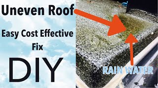 FIXED How To Repair An Uneven Flat Roof Surface [upl. by Odella]