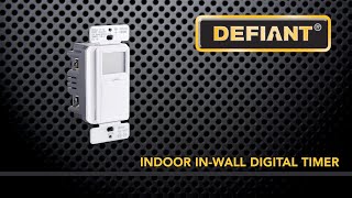 32648 Defiant 7Day InWall Timer  Installation and Setup [upl. by Ardith]