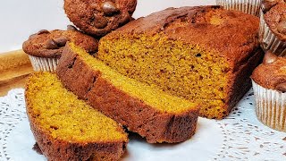 Moist Pumpkin Bread  Easy Recipe [upl. by Drolet163]