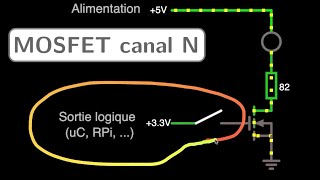 MOSFET  Interrupteur avec EMOSFET à canal N [upl. by Naillig]