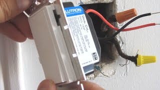 How to install a Lutron Diva CL Dimmer LED  LED Dimmer CFL Incandescant Light Switch [upl. by Nguyen]