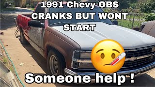 1991 Chevy OBS cranks but won’t start [upl. by Audris]