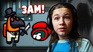 Playing AMONG US At 3AM Bad Idea  JKREW GAMING [upl. by Meibers]