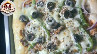 Easy Pizza Recipe Chef Fizas Corner [upl. by Nohtan]