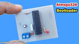 how to burn bootloader on atmega328 using arduino uno  Tutorial  Circuit diagram  pcb [upl. by Dyanne]