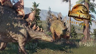 Life of Stegosaurus  4K Jurassic World Evolution 2 [upl. by Langley707]